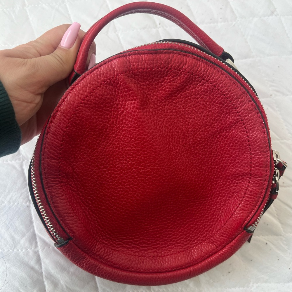 Vince Camuto red circle purse